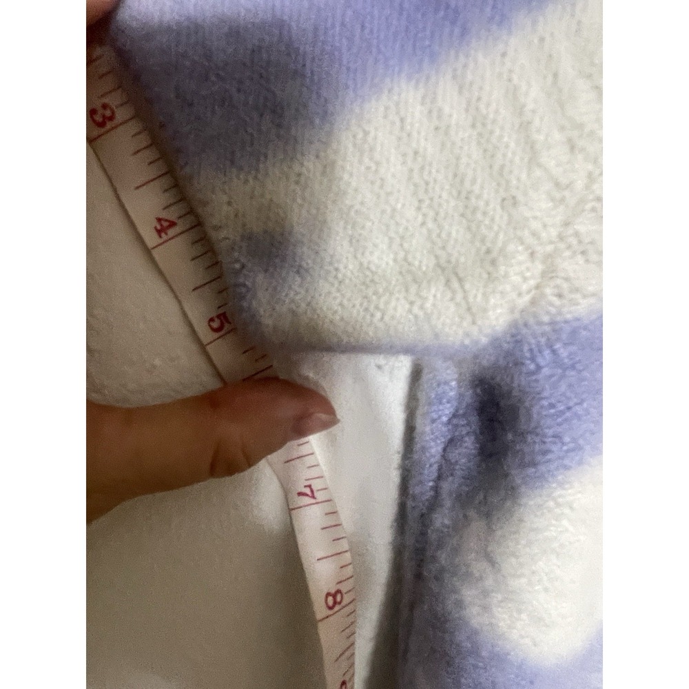THE ELDER STATESMAN Bermuda Ivory & Blue Cashmere T-Shirt Luxury Handspun S - Picture 14 of 14
